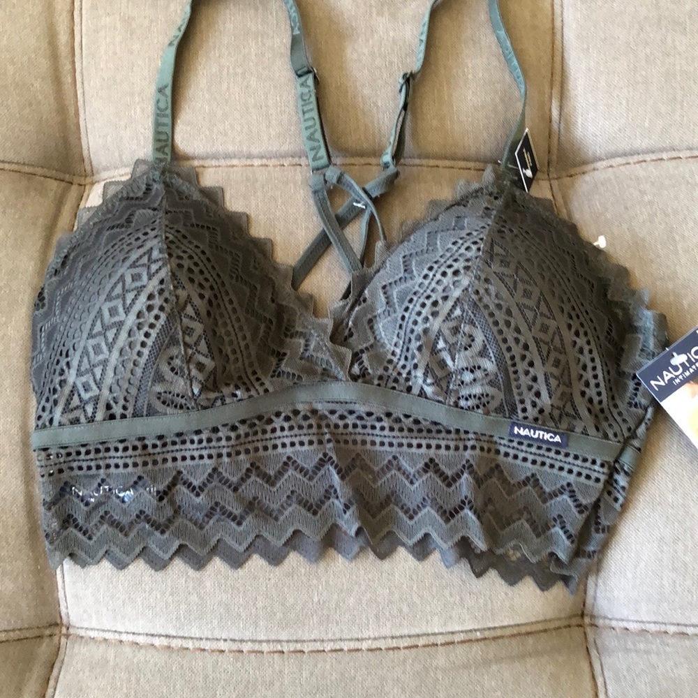 NWT NAUTICA LACE LOUNGE BRALETTE